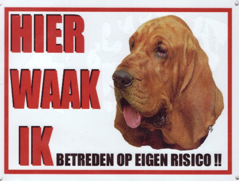 Waakbord Bloedhond-0