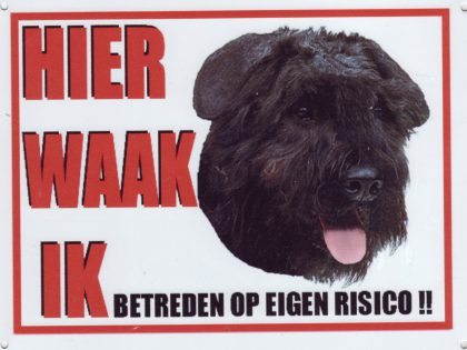 Waakbord Bouvier zwart-0