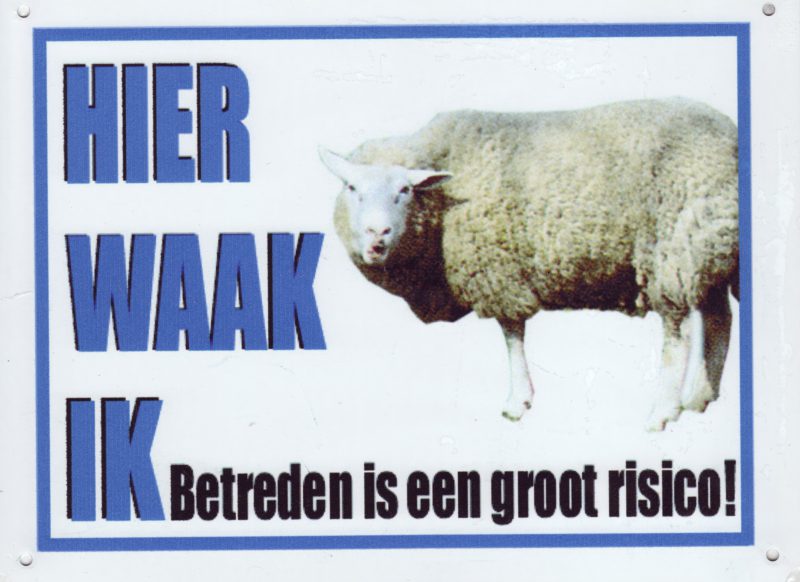 Waakbord Schaap-0