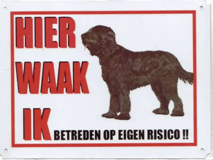 Waakbord Briard zwart-0