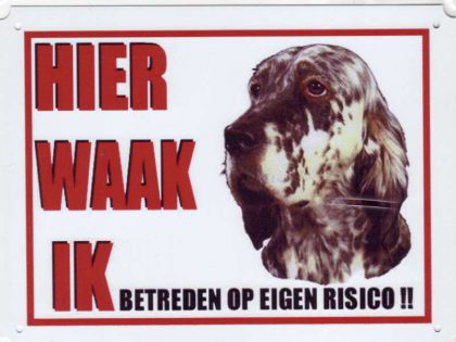 Waakbord Engelse Setter-0