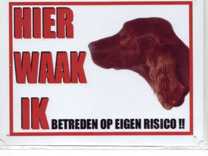 Waakbord Ierse Setter-0