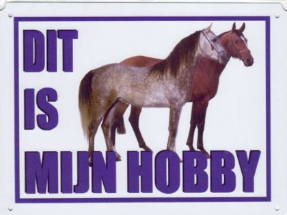 Dit is mijn hobby bord met paarden Arabieren-0