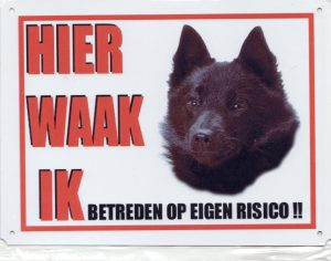 Waakbord Schipperke-0