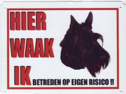 Waakbord Schotse Terrier-0