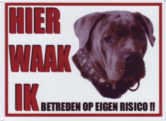 Waakbord Cane Corso-0
