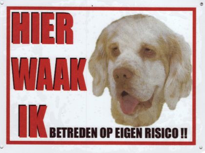 Waakbord Clumber Spaniel-0