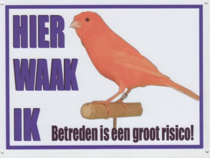 Waakbord Kanarie rood-0