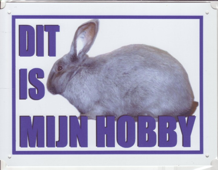 Dit is mijn hobby bord met van Beveren blauw-0 Dit is mijn hobby bord met van Beveren blauw-0