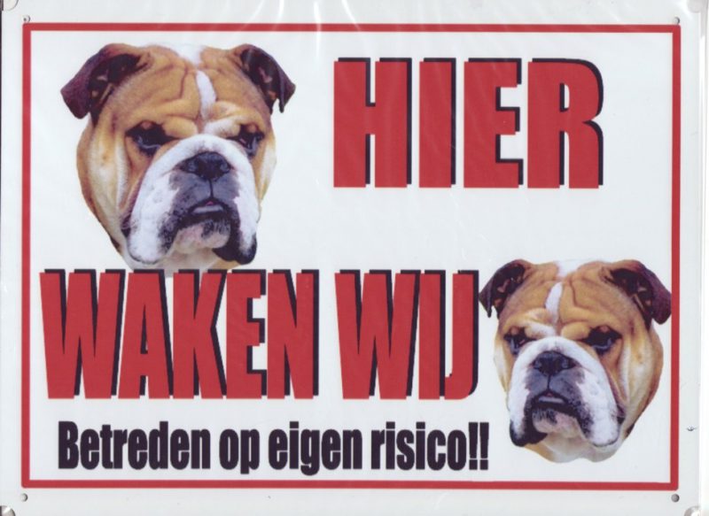 XL waakbord 2 Engelse Bulldoggen-0