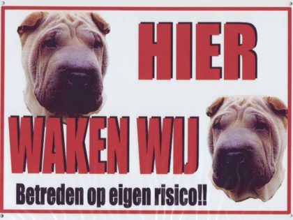 XL waakbord sharpei