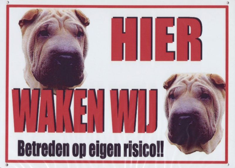 XL waakbord sharpei