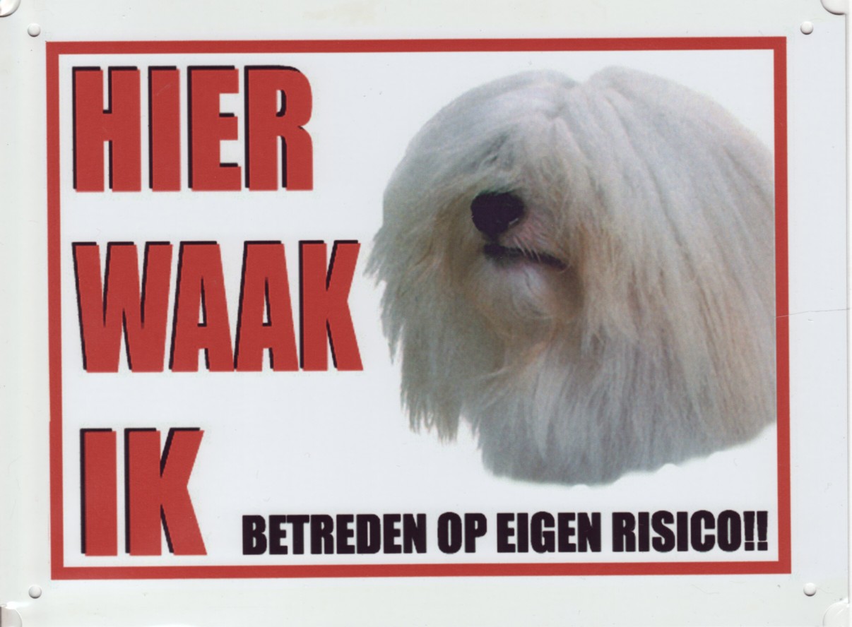 Waakbord Coton de Tulear-0 Waakbord Coton de Tulear-0