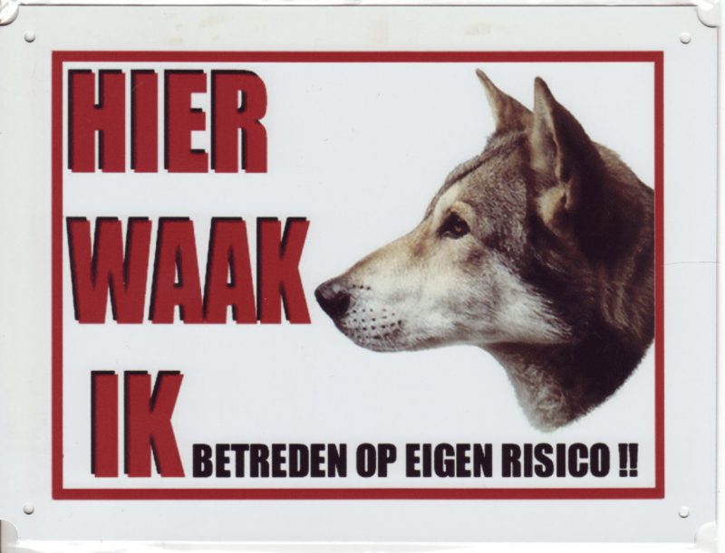 Waakbord Saarloos Wolfhond-0