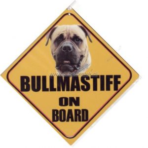 Autobordje Bullmastiff Blond-0