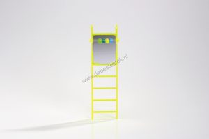 Plastic ladder met spiegel en telraam