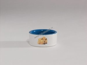 Keramiek hamsterbakje blauw