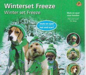 Winterset Freeze muts en sjaal voor honden M-0