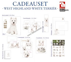 West highland white terrier cadeauset-0