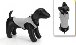 Honden t-shirt joggy grijs 38 cm-0
