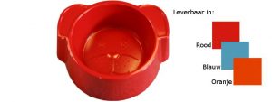 Honden drink- of voerbak Rood, Nu 2 voor 15.- incl. verzenden