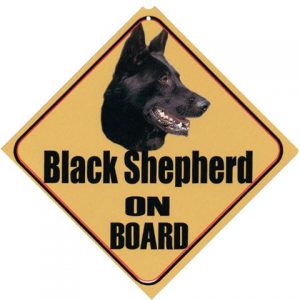 Autobordje zwarte Herder-0