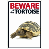 OD Waakbord Beware of the Tortoise ( schildpad )-0