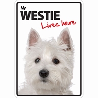 OD Waakbord Westie lives here -0