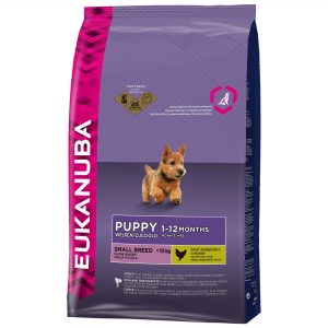 Eukanuba puppy droog hondenvoer klein ras 3 kg Kip -0