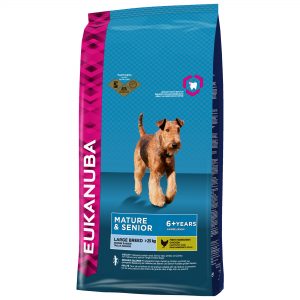 Eukanuba senior droog hondenvoer grote rassen kip 3 kg-0