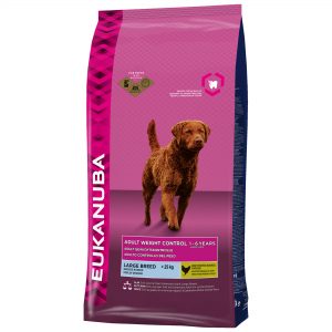 Eukanuba adult droog hondenvoer gewichtsbeheersing grote rassen kip 12 kg-0