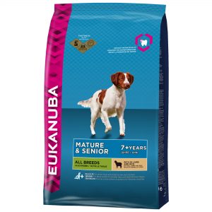 Eukanuba senior droog hondenvoer alle rassen lam en rijst 2,5 kg-0