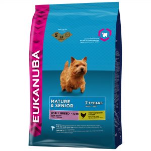 Eukanuba senior droog hondenvoer kleine rassen kip 1 kg-0