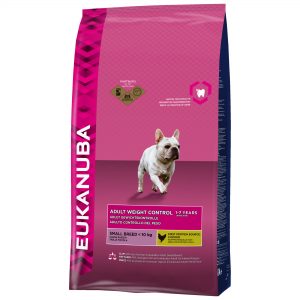 Eukanuba adult droog hondenvoer gewichtsbeheersing kleine rassen kip 1 kg-0