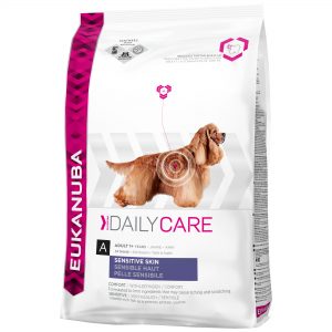 Eukanuba daily care adult droog hondenvoer gevoelige huid 12 kg-0